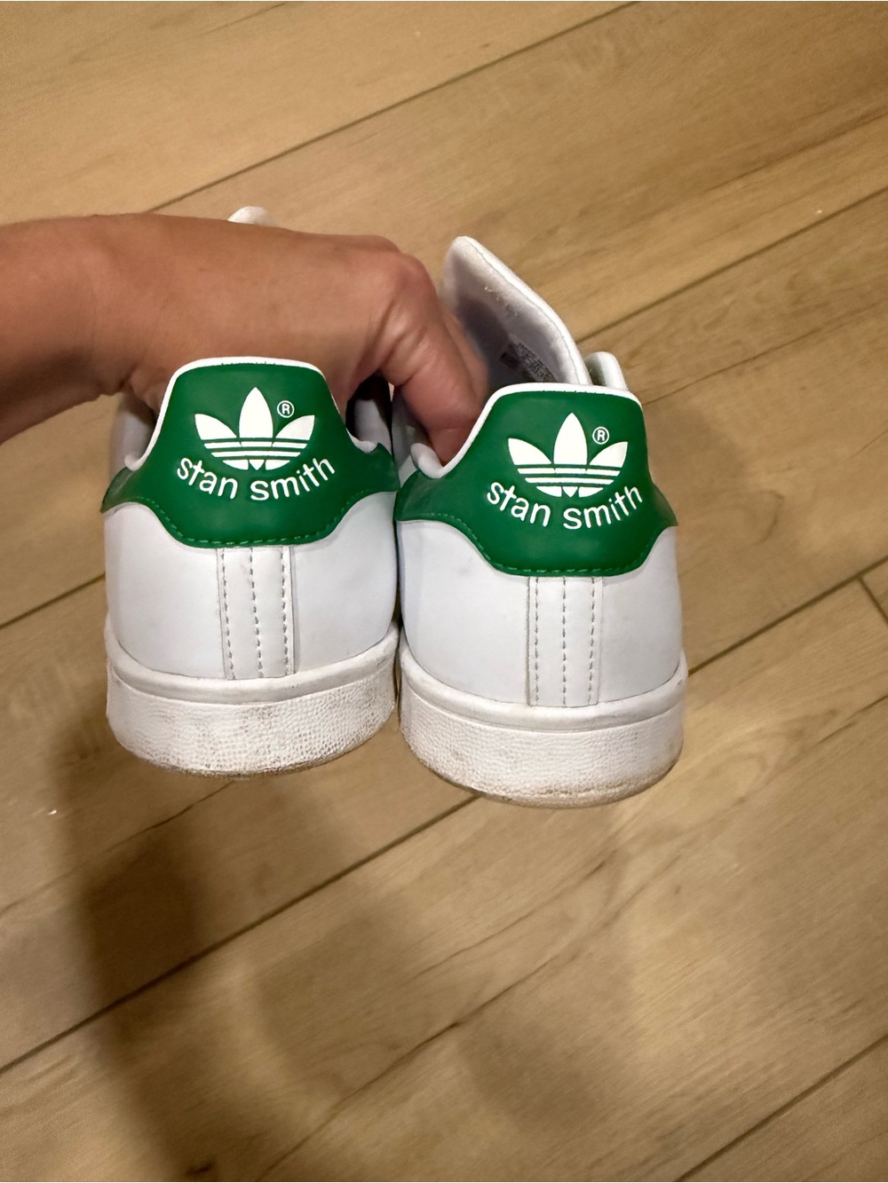Adidas Stan Smith Women’s Tennis Shoes White Green Size 7.5
